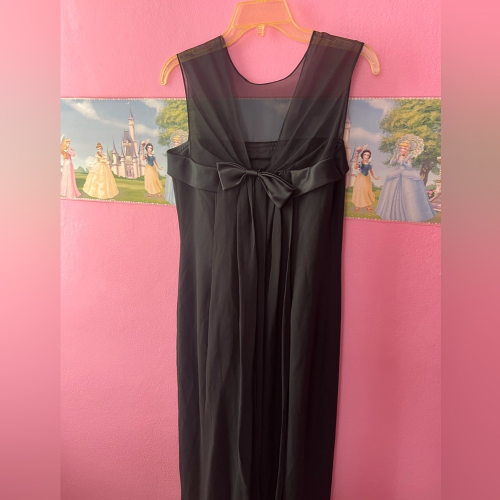 Vintage Ever Beauty Black Midnight Queen Formal Event Gown - 8